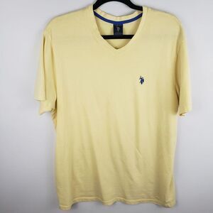 U.S. Polo Assn. Short Sleeve Yellow Tee Size L